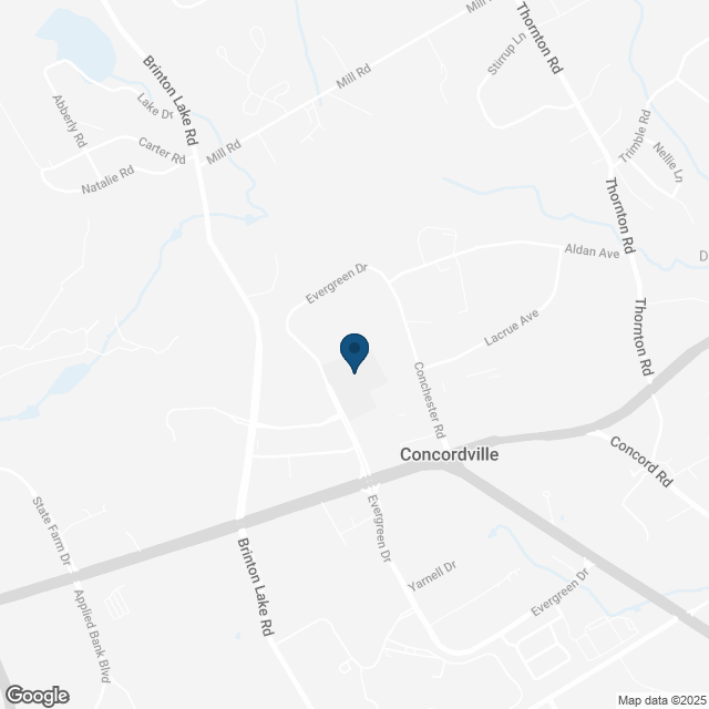 Map showing location of Glen Mills